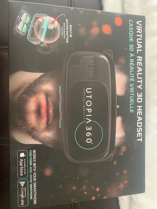 Utopia 360 virtual reality 3D headset  in General Electronics in City of Montréal