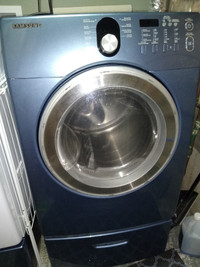 27 inch Samsung Washer and Dryer with pedestals