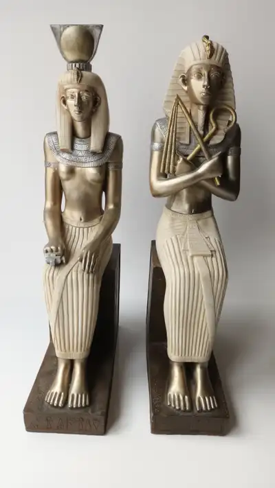 Egyptian Pharaohs Bookends 14" Tall - VIEW OTHER ADS-, View more