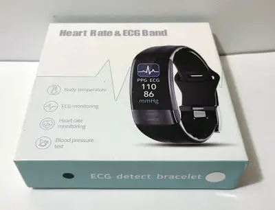 BNIB - Heart Rate & ECG Blood Pressure Detect Bracelet Band, View more