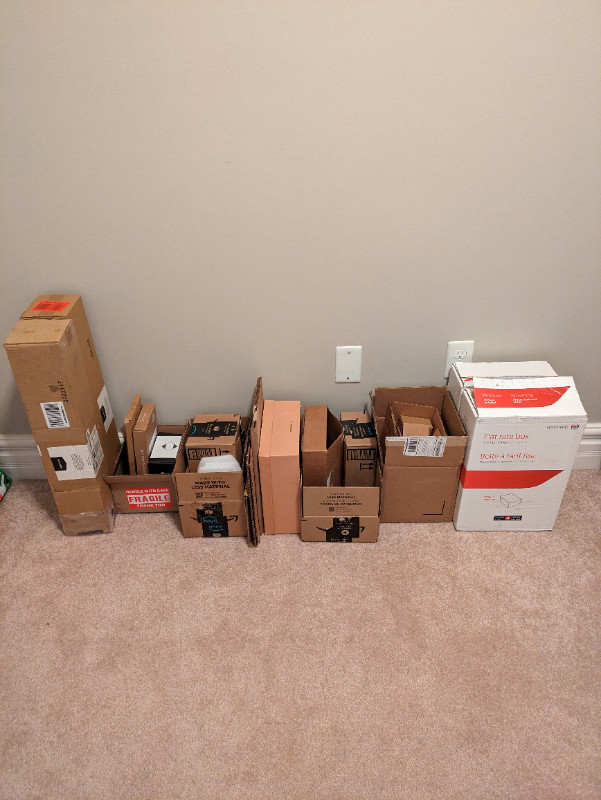 3 for $1 small cardboard boxes - for shipping, moving in Other in City of Halifax