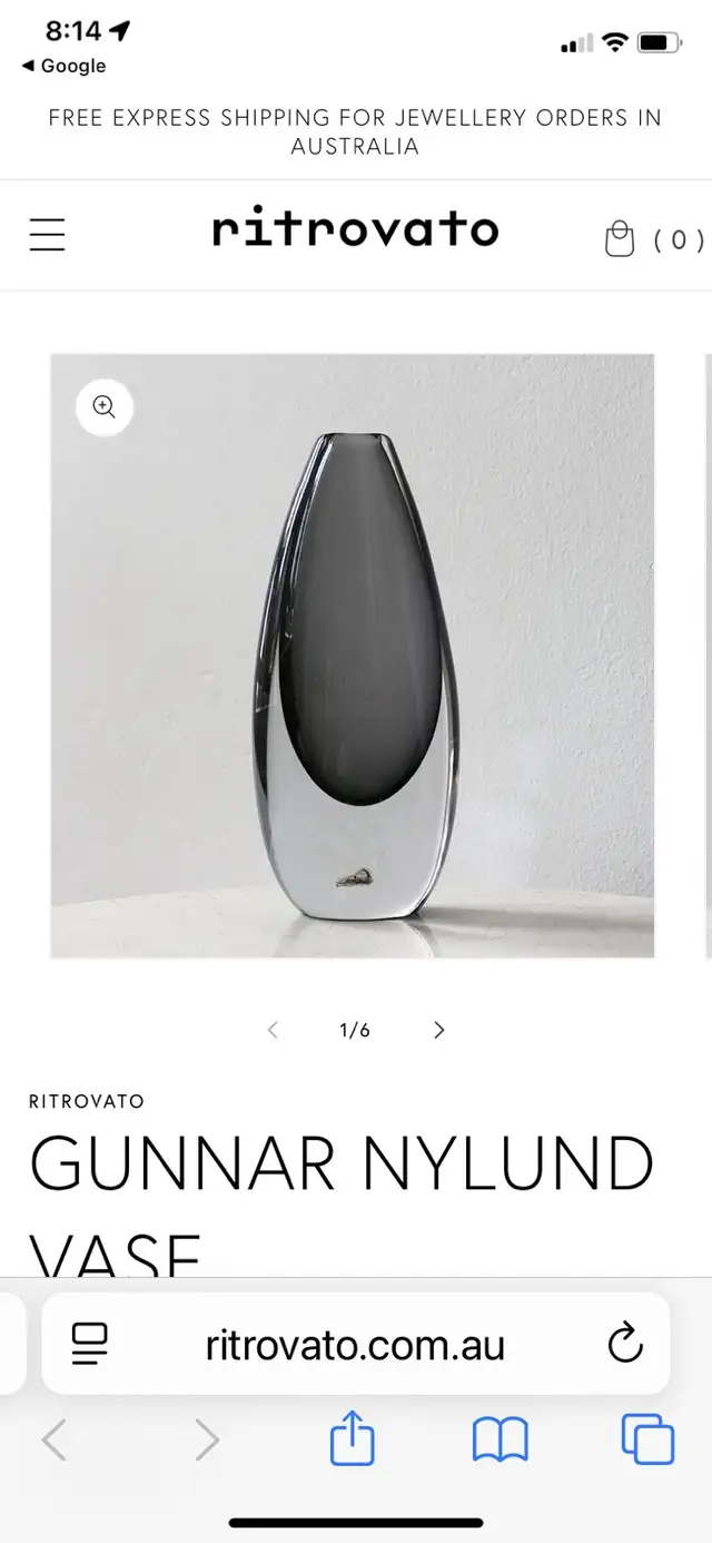 Gunnar Nyland Vase in Home Décor & Accents in Red Deer - Image 2