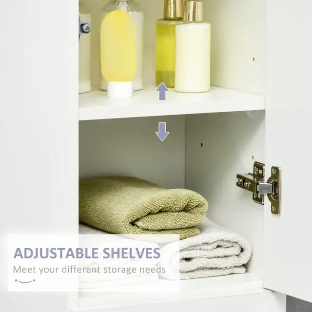 kleankin 66.9" Tall Bathroom Cabinet, Narrow Bathroom Storage in Storage & Organization in Markham / York Region - Image 6