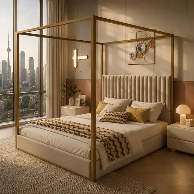 Luxury Queen Velvet Bed Frame – Upholstered Platform Bed – Brand in Beds & Mattresses in Oakville / Halton Region - Image 3