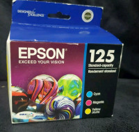 2 pack epson 125 ink cartridges (6 cartridges total) new