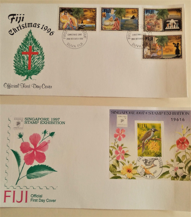 Fijian philatelic society 4 piece stamps sets in Hobbies & Crafts in Moose Jaw - Image 3