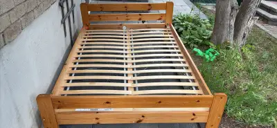 IKEA Pine Bed Frame（Double）, View more
