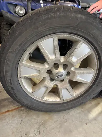 Used on Ford F-150 truck. No longer have the truck. Tires were great on ice. Sensors. Still have lot...