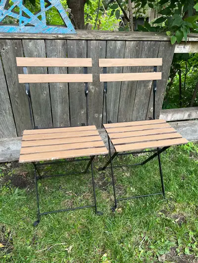 Set of 2 folding chairs, View more