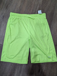 NEW Athletic Works Boys Neon Green Shorts XL 14-16