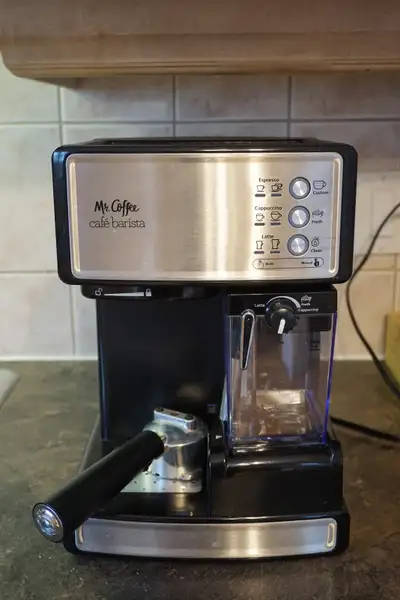 Mr. Coffee “Café Barista” espresso machine in very good condition. Perfect for making espresso, capp...