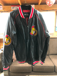 Rare Vintage Ottawa Senators Faux Leather Jacket **(Brand New)**