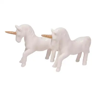 UNICORN PORCELAIN SALT AND PEPPER SHAKERS - BNIB, View more