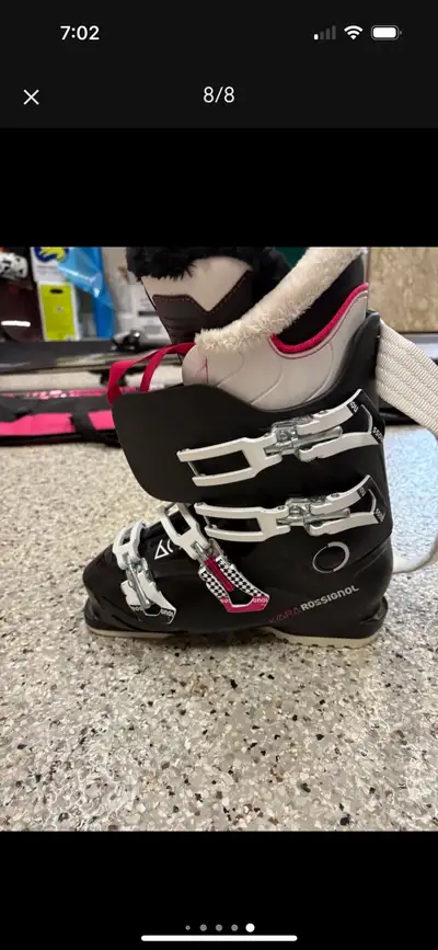 Ski Boots size 7 & bag , View more