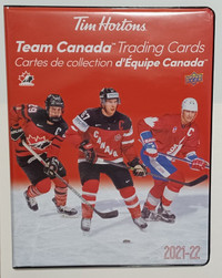Cartable NEUF de cartes Tim Horton Team Canada 2021-22 ALBUM