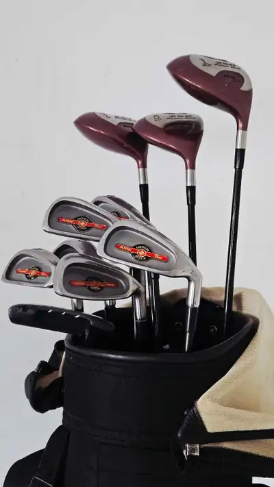 AXIS Tour Oversize 11-PCS Right Handed S-Flex Golf Clubs. Irons # 4, 6, 7, 8, 9, Pitching Wedge, Dua...
