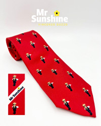 Mr. Sunshine Angel Tie Red - By Vincenzo Guzzo - 100% Silk Soie