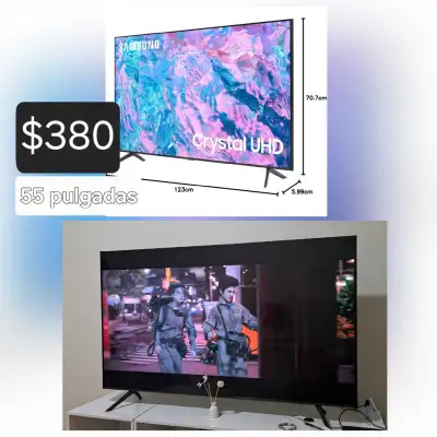 Samsung 55 inch Crystal UHD, View more