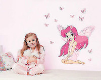 Belle petite Elfin amovibles Stickers muraux Stickers Art Mural.