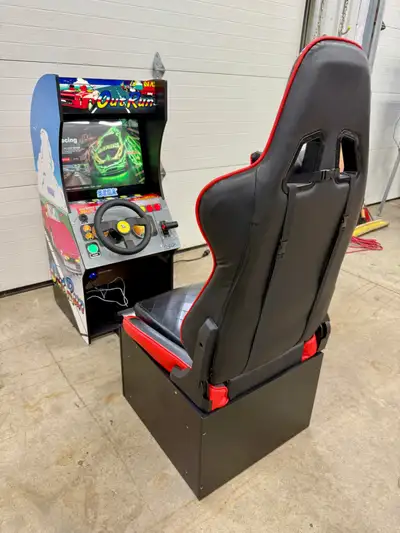 OUT RUN, Arcade 1up, MODDED, SIT DOWN, PC & BUY STUFF UPGRADES!, View more