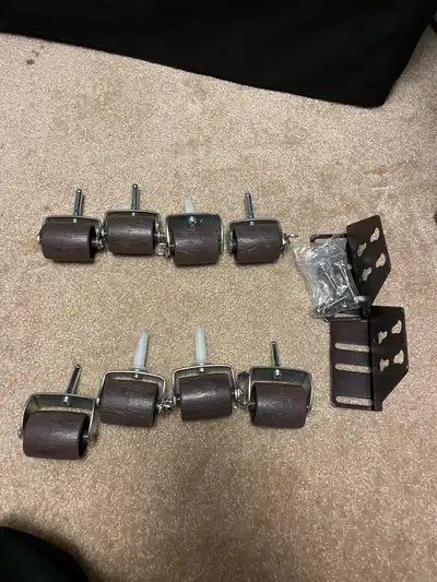 bed casters/wheels(sold) only brackets available, View more