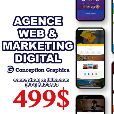 Conception de Site Web 499$, Graphiste, Website design, View more