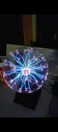 8 Inch Plasma Globe Touch & Sound Sensitive Plasma Ball Lamp