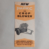 Vintage Papec 48H Crop Blower Dealer Sales Brochure