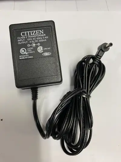 Citizen 4.5V Adaptor, View more