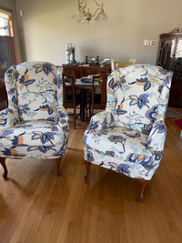 Thomasville wingback chairs 