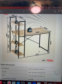 Brand New Atencio Reversible Desk. Still in Box. $125 obo