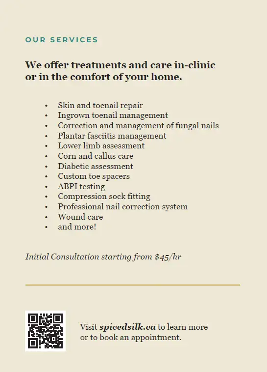 Spiced Silk Medical & Aesthetics – Medical Foot Care Clinic63660967159937121