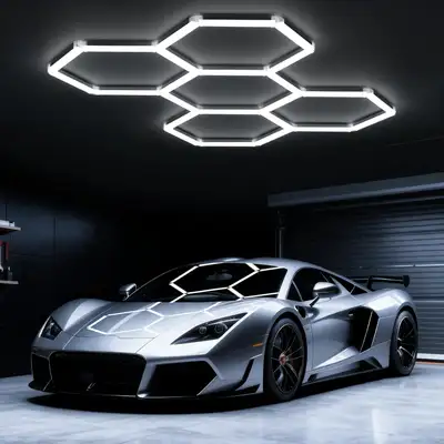 5 + 1 Grid Hexagon LED Lights, View more