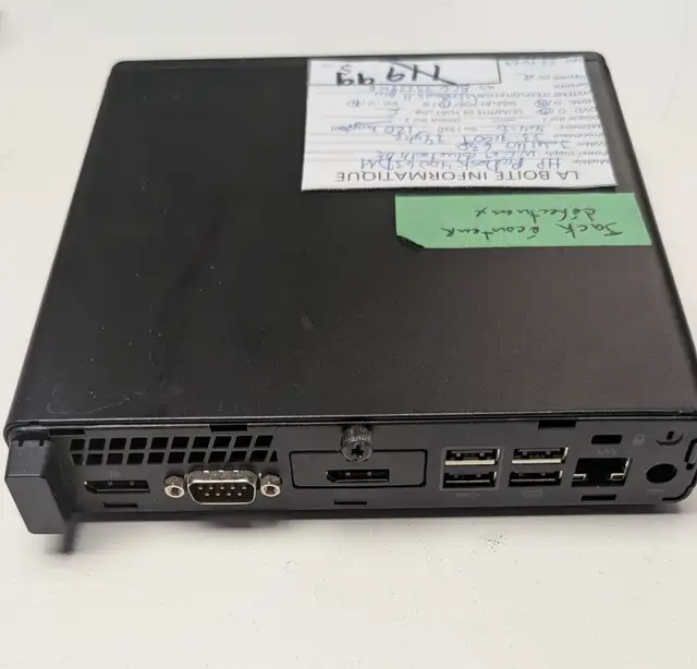 Tiny Desktop HP ProDesk 400 G3 DM i3-7100T 3,4Ghz 8Go SSD 120Go in Desktop Computers in Longueuil / South Shore - Image 4