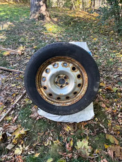 Set of 4 Michelin X- ice snow tires on steel rims. Two seasons old, plenty on treed left. Came off a...