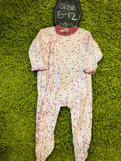 Old Navy baby floral cotton sleeper 6-12 months, View more