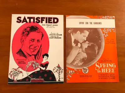 Vintage Sheet Music for Piano from 1929 and 1930, View more