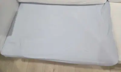 Crib sheet 100% organic cotton Blue, View more