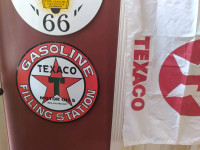 Texaco originals  USA  Cdn made, AAA, Stout, cans,  signs, flags