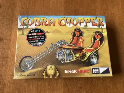 Brand New Cobra Choper 1/25 Scale Model Kit Trick Trike Series #6 by MPC. This model kit is brand ne...