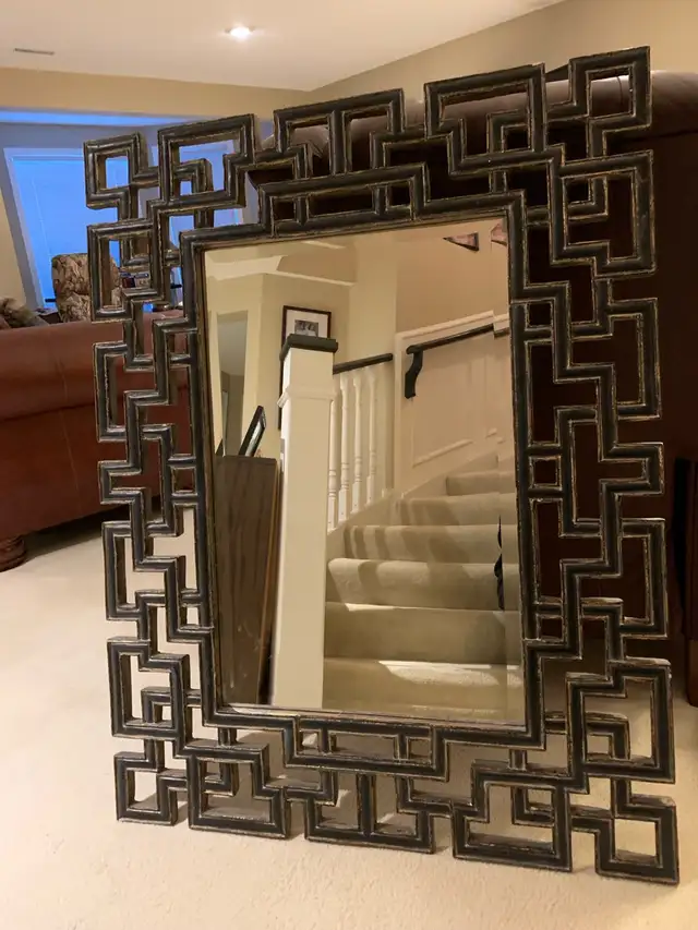 Large Framed BEVELLED Mirror- Price ADJUSTED in Home Décor & Accents in Calgary - Image 3