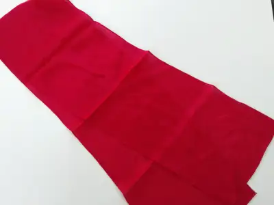 Ladies Vintage 80's Silk Oblong Scarf 45.5" x 7.5" Fuschia, View more