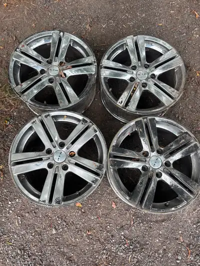 USED Aftermarket RTX wheels 15" 5X4.5 (5X114.3) NO CRACKS OR BENDS CASH AND CARRY INSTALLATION IS AN...