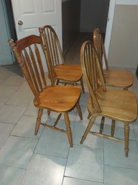 4 chairs in great working condition ,$20 each. 