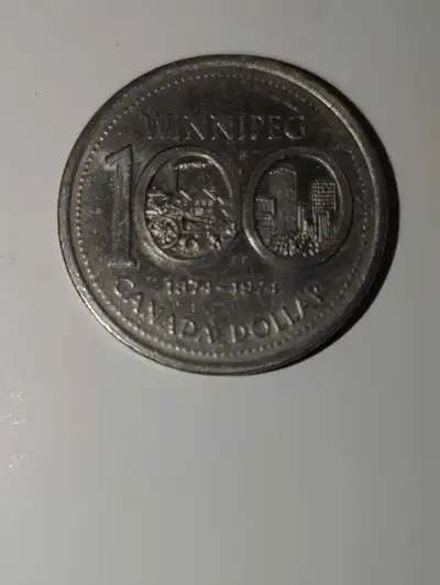1974 Winnipeg Dollar Coin, View more