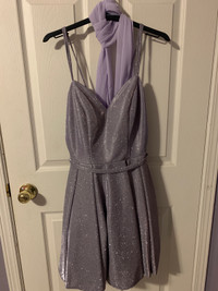 Sliver purple dress
