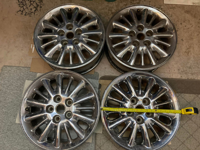 Dodge/Chrysler OEM 16" Chrome Alloy rims -- $105 ALL 4 wheels in Tires & Rims in St. Catharines - Image 3