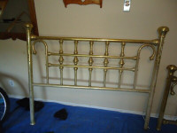 bed - brass plated head and end boards