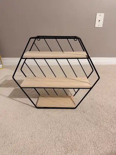 Hexagonal wall shelf, View more