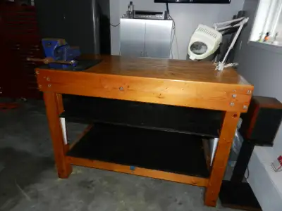 Work Bench with Vise., View more